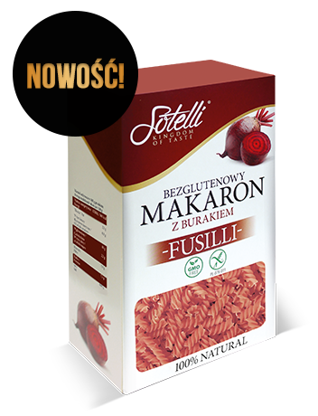 Fusilli — Bezglutenowy makaron z burakiem
