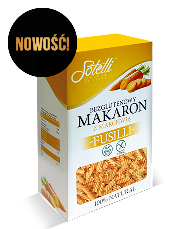 Fusilli — Bezglutenowy makaron z marchewką