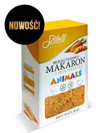Animals — Bezglutenowy makaron z marchewką