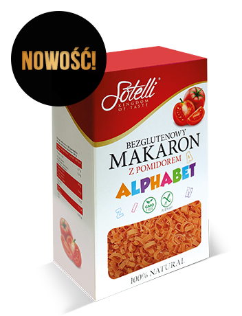 Alphabet — Bezglutenowy makaron z pomidorem
